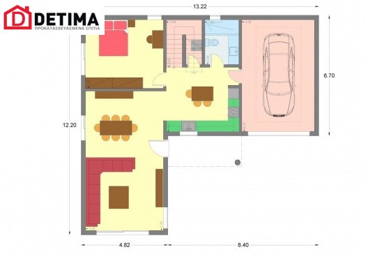 Διώροφη Κατοικία D-161, συνολικής επιφάνειας 161.27 τ.μ.