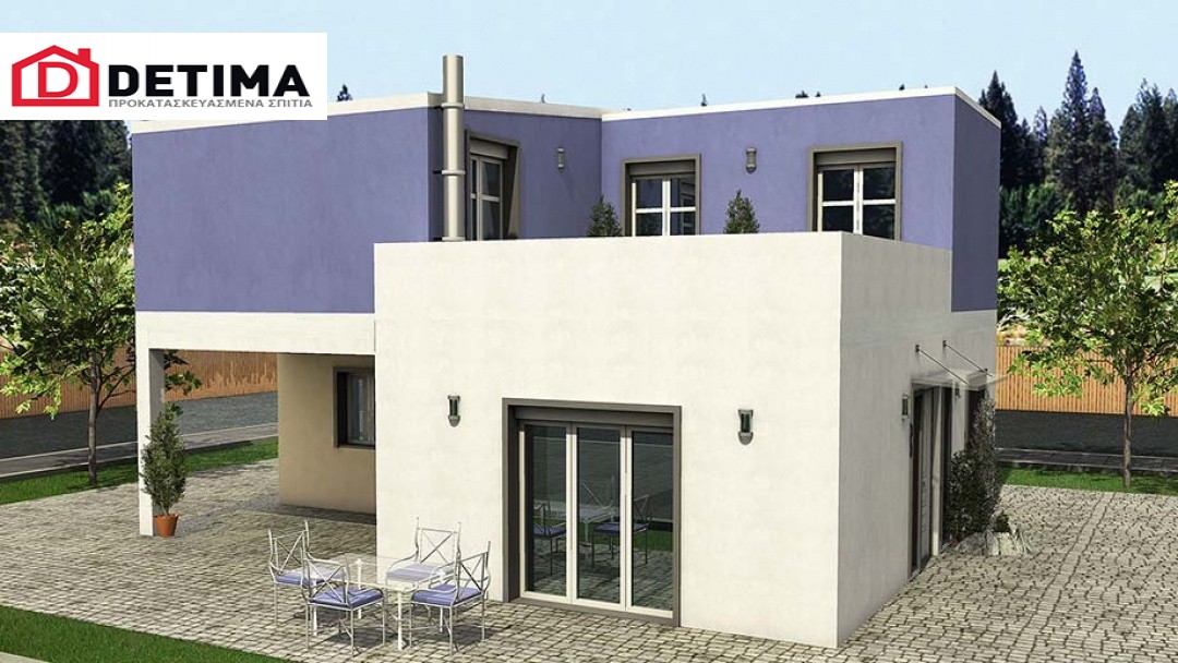 Διώροφη Κατοικία D-128a, συνολικής επιφάνειας 128,60 τ.μ.